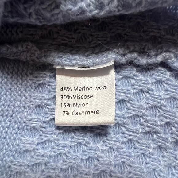 Benedetta B. Boat Neck Pullover Sweater Size L Lightweight Classic Wool Blend - Picture 6 of 8